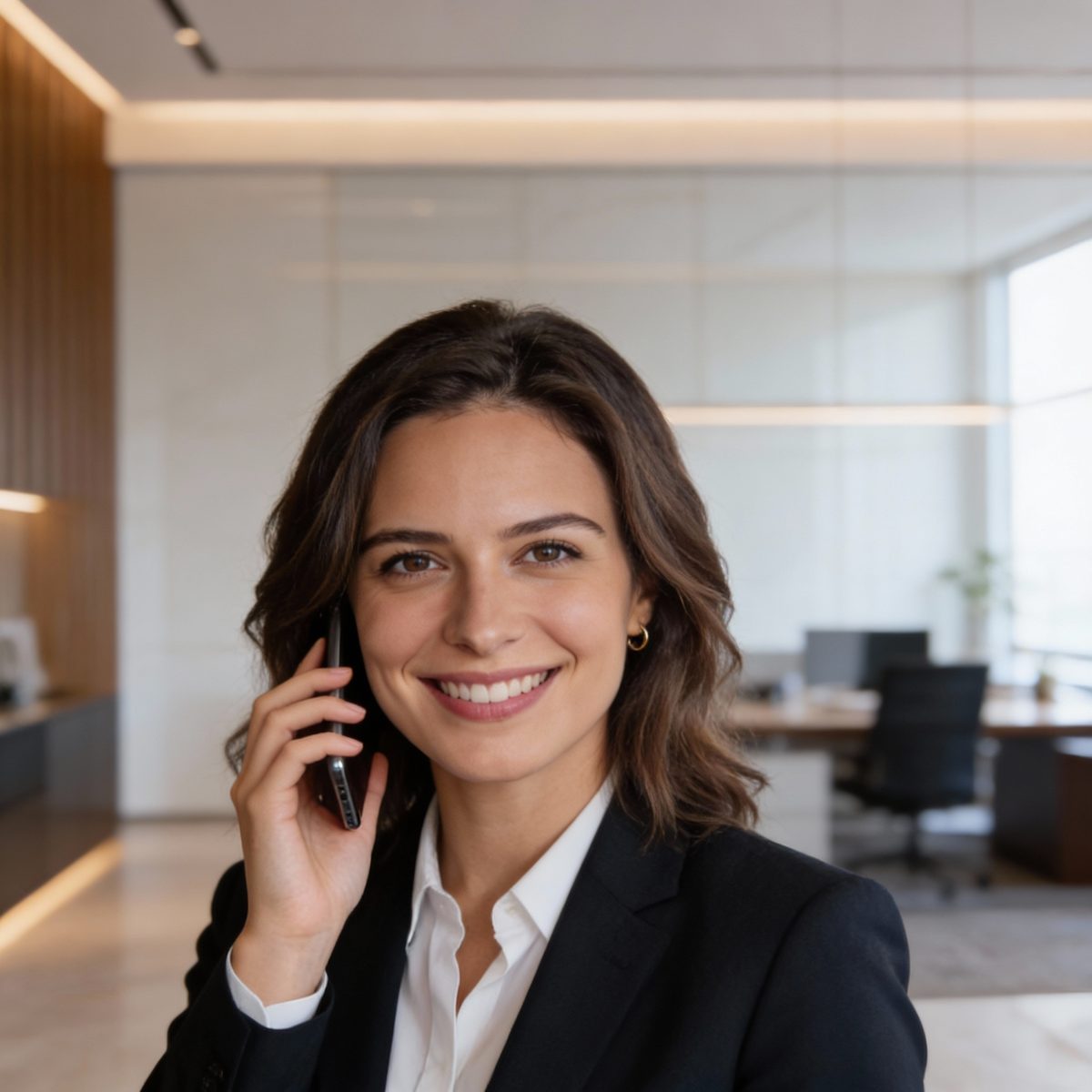 Marta, del equipo de MisCobros, en la oficina